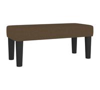 Fecpoo Banc marron foncé 70 x 30 x 30 cm tissu polyester contreplaqué