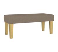 Fecpoo Banc taupe 70 x 30 x 30 cm tissu polyester contreplaqué