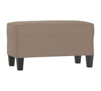 Fecpoo Banc Taupe 70 x 35 x 41 cm Microfibre Cadre en contreplaqué