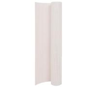 Fecpoo Brise-vue de jardin - Double face - Résistant aux intempéries - En PVC - Blanc - 90 x 400 cm - À découper - Pour bordure de parterre, terrasse et balcon
