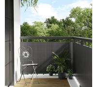 Fecpoo Brise-vue pour balcon - 300 x 80 cm - Anthracite - En rotin synthétique - Résistant à la lumière - Résistant à la saleté - Facile à monter avec des serre-câbles ou un tissage