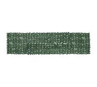 Fecpoo Brise-vue pour balcon avec feuilles - Vert foncé - 400 x 100 cm - Tissu en polyéthylène durable - Idéal pour l'intimité sur balcon et terrasse