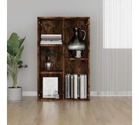 Fecpoo Buffet bibliothèque en chêne fumé 80 x 25 x 50 cm à poser horizontalement