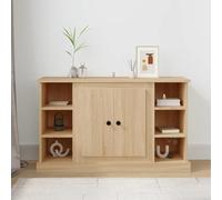 Fecpoo Buffet en bois 100 x 35,5 x 60 cm en chêne Sonoma - Aspect classique, construction stable et rangement à l'abri de la poussière pour les espaces de vie modernes