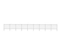 Fecpoo Clôture de jardin arquée ronde en acier - 1530 x 200 cm - Noir - 9 éléments, 10 poteaux - Hauteur : 150 cm - En acier revêtu par pulvérisation - Décoratif et stable - Pour terrain privé