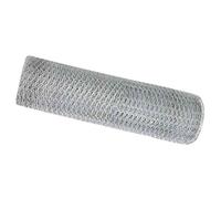 Fecpoo Clôture hexagonale argentée 0,6 x 100 m en acier galvanisé - Design hexagonal pour jardin et terrasse - Résistant aux intempéries - Facile à monter