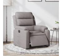 Fecpoo Fauteuil relax avec dossier motorisé et repose-pieds | Tissu taupe 75 x 148 x 79,5 cm (position allongée) | Adulte, divertissement à domicile
