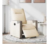 Fecpoo Fauteuil relax motorisé avec dossier et repose-pieds | Tissu (100 % polyester), hauteur d'assise 47 cm, max 110 kg - pour adultes à la maison