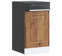 Fecpoo Kalmar Panneau de lave-vaisselle aspect bois vieilli 45 x 1,5 x 67 cm pour façades de cuisine
