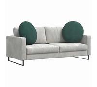 Fecpoo Lot de 2 coussins d'assise en velours vert foncé - 80 x 80 x 29 cm | Velours doux, housse amovible, rembourrage en polyester, pour salon et bureau