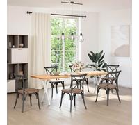 Fecpoo Lot de 2 pieds de table à manger en forme de X - Construction solide en acier - Blanc - 50 × 72-73 cm - Vis de montage incluses - Convient pour table à manger et bureau