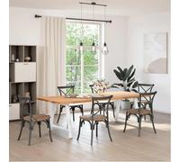 Fecpoo Lot de 2 pieds de table de salle à manger en forme de A - Construction solide en acier avec pieds de nivellement - Blanc - 90 x 72-73 cm - Convient pour les plateaux de table