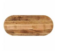 Fecpoo Plateau de table de rechange ovale 80 x 40 x 3,8 cm en bois de manguier massif naturel - Pour une décoration de table personnalisée à la maison ou au commerce