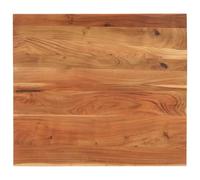 Fecpoo Plateau de table rectangulaire en bois d'acacia massif - 100 x 80 x 2,5 cm - Surface naturelle - Pour meubles à faire soi-même
