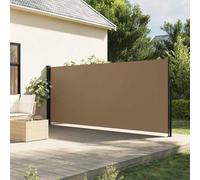 Fecpoo Store latéral extensible - 160 x 500 cm - Taupe - 100 % polyester - Revêtement en polyuréthane - Pour l'extérieur et l'intérieur