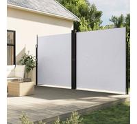 Fecpoo Store latéral extensible - Blanc - 200 x 1000 cm - Protection contre le vent et le soleil - 100 % polyester avec revêtement en polyuréthane - Pour l'extérieur et l'intérieur