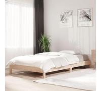 Fecpoo WGYHOME Lit empilable 90 x 190 cm en pin massif, 196,5 x 96,5 x 22 cm, avec sommier à lattes, pour espaces de vie restreints