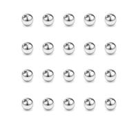 FECTAS 20pcs Pack de Balles Argentées de Pièces Rechange en Argent de Piercing bijoux (2.5/3/4/5/6/8mm)