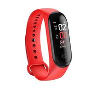 FEDBNET Bracelet connecté M4 - Étanche - Avec surveillance de la pression artérielle - Compteur de pas - Pour enfants, femmes et hommes