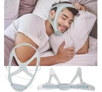FEDDTY Bandeau Anti Ronflement Mentonniere Anti Ronflement Dispositifs Anti Ronflement Oniris Orthèse Anti Ronflement Efficace Cervicorrect Pour Le Ronflement(Gris)
