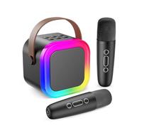 Fede Micro Karaoke Enfants avec Micro sans Fil, Cadeau Fille 4-12 Ans Anniversaire Jouet Fille 3-12 Ans Micro Enfant Cadeau Ado Fille Micro sans Fil Karaoke Jouet Garcon 4-12 Ans Musique Enfant