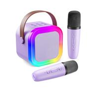 Fede Micro Karaoke Enfants avec Micro sans Fil, Cadeau Fille 4-12 Ans Anniversaire Jouet Fille 3-12 Ans Micro Enfant Cadeau Ado Fille Micro sans Fil Karaoke Jouet Garcon 4-12 Ans Musique Enfant