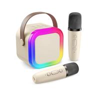 Fede Micro Karaoke Enfants avec Micro sans Fil, Cadeau Fille 4-12 Ans Anniversaire Jouet Fille 3-12 Ans Micro Enfant Cadeau Ado Fille Micro sans Fil Karaoke Jouet Garcon 4-12 Ans Musique Enfant