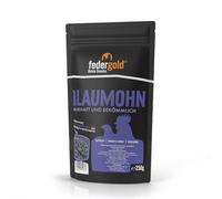 federgold Pavot bleu 250 g - Aliment supplémentaire de qualité supérieure pour cailles et poulets | Favorise la digestion et l'absorption de la nourriture | Idéal pour les poussins à partir du 1er