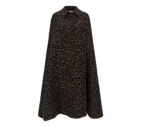Federica Bonifaci - Cape Léopard - Femme - Vestes - Brun - Taille: 38 FR