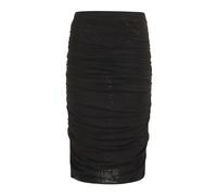 Federica Tosi, Femme, Jupes, Noir, Taille: 38 FR Gonna longuette in tulle drappeggiato