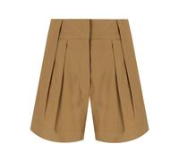Federica Tosi, Femme, Shorts, Brun, Taille: 40 FR Shorts Classiques en Coton Kaki