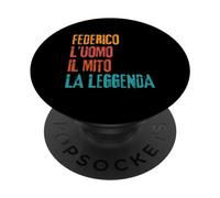 Federico L'Uomo Il Mito La Leggenda Festa di Compleanno PopSockets PopGrip Adhésif
