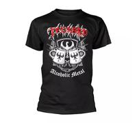 feDFasr TANKARD - Alcoholic Metal Black T-Shirt, Front & Back Print Medium