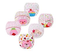 FedMois Culotte Apprentissage Propreté Garcon Fille Culotte d'apprentissage Enfant Lavable, Lot de 6, chenille, 3-4 ans