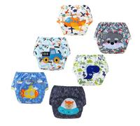 FedMois Culotte Apprentissage Propreté Garcon Fille Culotte d'apprentissage Enfant Lavable, Lot de 6, Crocodiles, 2-3 Ans