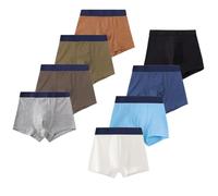 FedMois Culotte Garçon Coton Boxer sous-vêtement, Lot de 8, Multicolore, 2-3 Ans