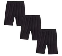 FedMois Lot de 3 Legging Court Short de Sport Panty Cyclistes Fille, Noir, 7-8 Ans