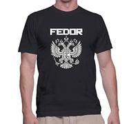Fedor The Last Emperor Emelianenko Mens T Shirt Custom Tee Shirt O-Neck Unisex Short Sleeve T-Shirt Black XL