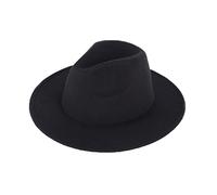 Fedora Chapeau classique à large bord pour homme et femme Style vintage 56-58 cm