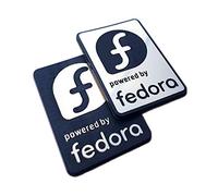 Fedora Linux Sticker Set, Case Badge (Two Emblems) - 35 mm x 25 mm