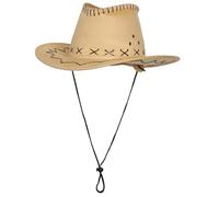 Fedoras Chapeau de ranchers noir à large bord - Cadeau surprise pour petit ami, père, oncle, cowboy décontracté pour femme, kaki clair, Taille unique
