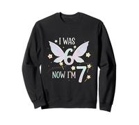 Fée Anniversaire de 7 Ans, Elle Avait 6 Ans, Maintenant J'Ai 7 et 67 Ans, C'est drôle pour Les Enfants Sweatshirt