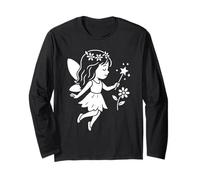 Fée avec Baguette et Fleur Manche Longue