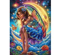 Fée avec des ailes colorées 1000 Pièces Puzzle Adolescent En Carton Anti-Déchirure Animal de conte de fées d'accompagnement Difficulté Moyenne Activité Éducative Passe-Temps Petit Prix Pas Cher Premiu