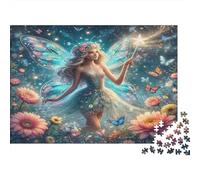 Fée avec Star Wand 1000 Pièce Carton Extra Épais Jeu De Puzzle Adolescents Fans 12-18 Ans Entraînement du Cerveau Décoration Murale Le 38x26cm/1000pcs