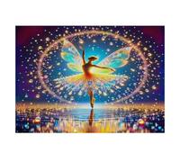 Fée Ballet Lumière 1000pcs Mini Puzzle pour Famille Difficile | 38x26cm Carton Décor Salon Structure Durable Cadeau Anniversaire Soulagement Anxiété