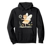 Fée de fleurs avec pissenlit dans les mains et graines volantes Sweat à Capuche