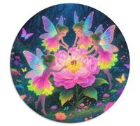 Fée de forêt Magique Puzzle 1000 Pieces Cadeau Unique Fée de forêt Magique Jeu Éduchatif Défi Jouet À De Qualité Supérieure Peinture Art pour Adultes Enfants 1000pcs (67.5x67.5cm)