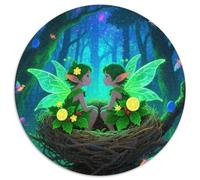 Fée de forêt Magique Puzzle 1000 Pieces Cadeau Unique Fée de forêt Magique Jeu Éduchatif Défi Jouet À De Qualité Supérieure Peinture Art pour Adultes Enfants 1000pcs (67.5x67.5cm)
