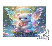 Fée de l'ours Fée Puzzles 1000 Pièces Papier recyclé pour Adultes Puzzle pour Adultes Jeu Difficile Stimulant Jeu éducatif pour décompression Excellente idée Cadeau 70x50cm/1000pcs